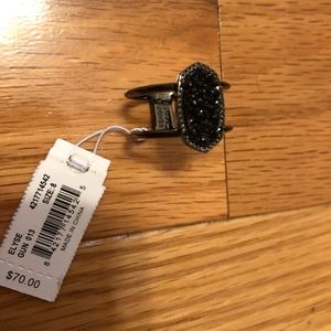 KENDRA SCOTT, all black ring, size 8!